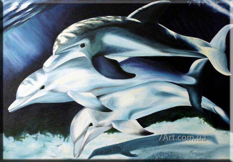 Картина Дельфины, Art. JIV888145