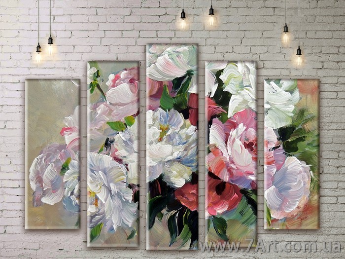 Модульные картины Цветы Art. STUDM081145