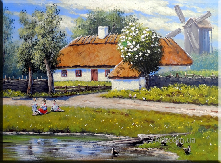 Украинское село, картина, ART: UKR888004