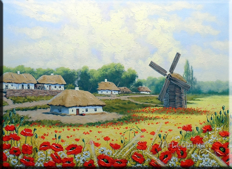 Украинское село, картина, ART: UKR888034