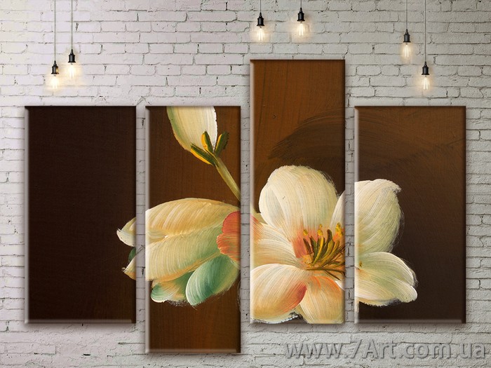 Модульные картины цветы Art. FLWM027