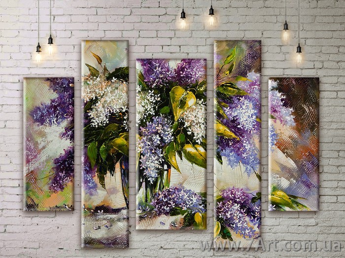 Модульные картины Цветы Art. FLWM041