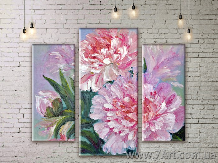 Модульные картины цветы Art. FLWM073
