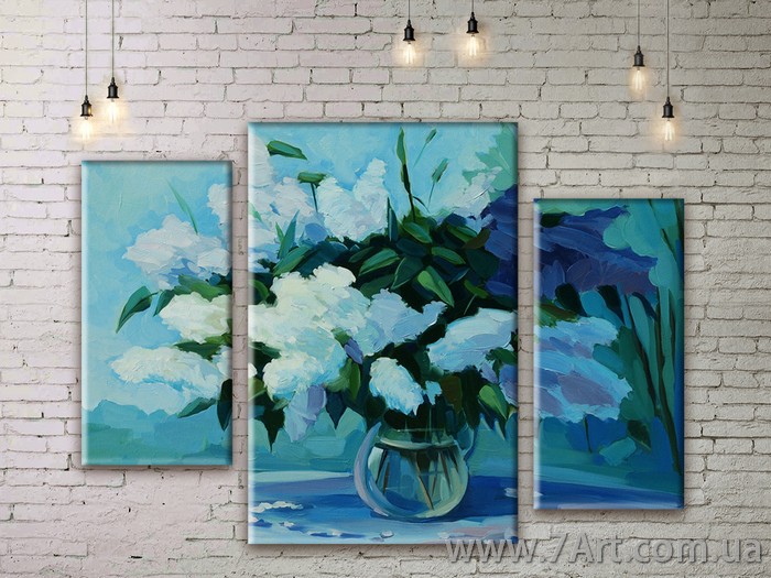 Модульные картины цветы Art. FLWM097