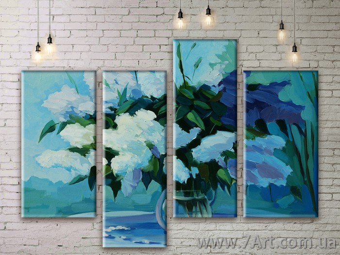 Модульные картины цветы Art. FLWM099