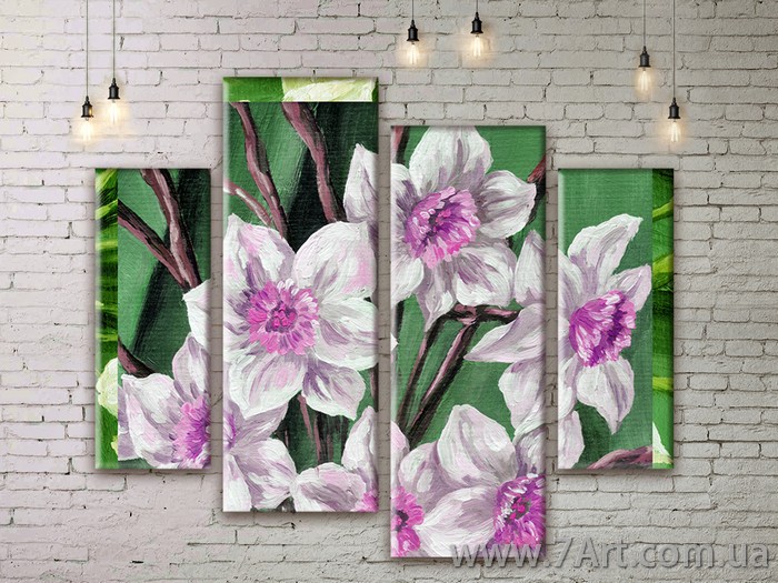 Модульные картины цветы Art. FLWM105