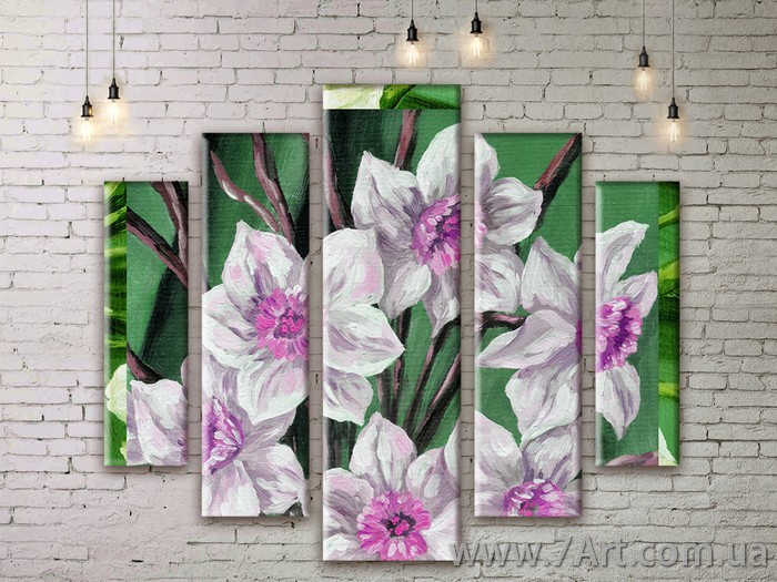 Модульные картины Цветы Art. FLWM107