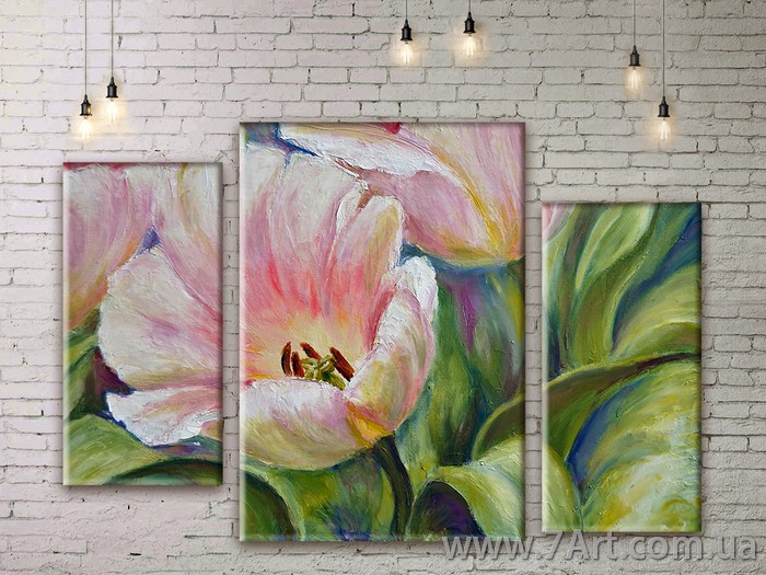 Модульные картины цветы Art. FLWM115