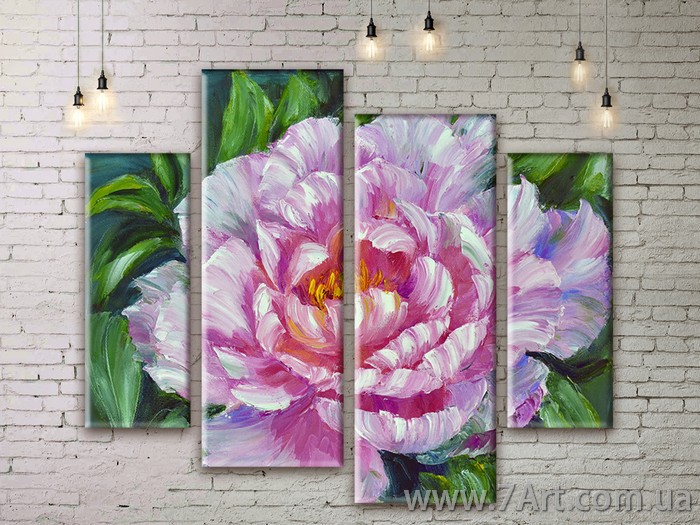 Модульные картины цветы Art. FLWM171
