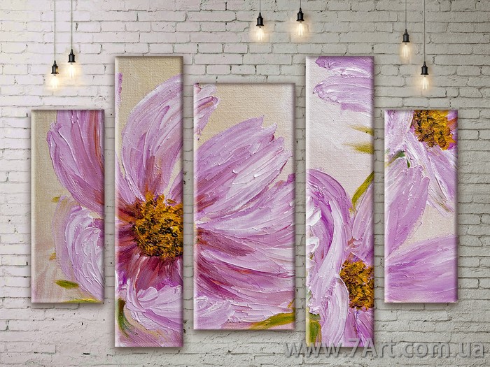 Модульные картины Цветы Art. FLWM191