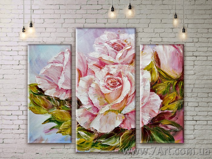Модульные картины цветы Art. FLWM223