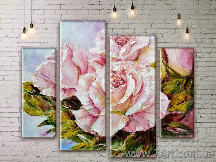 Модульные картины цветы Art. FLWM225