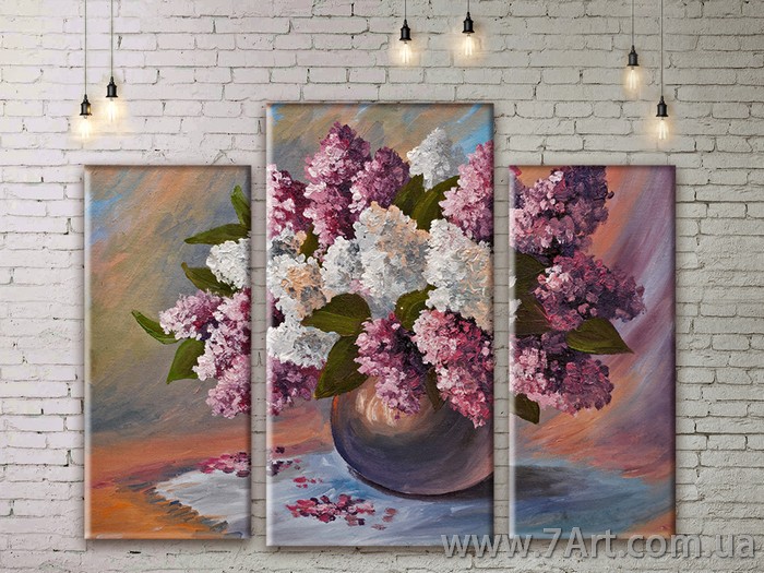 Модульные картины цветы Art. FLWM229
