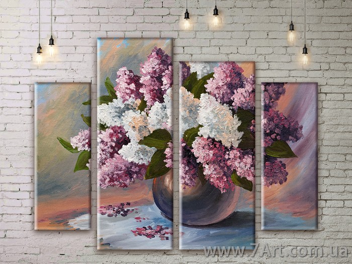 Модульные картины цветы Art. FLWM231