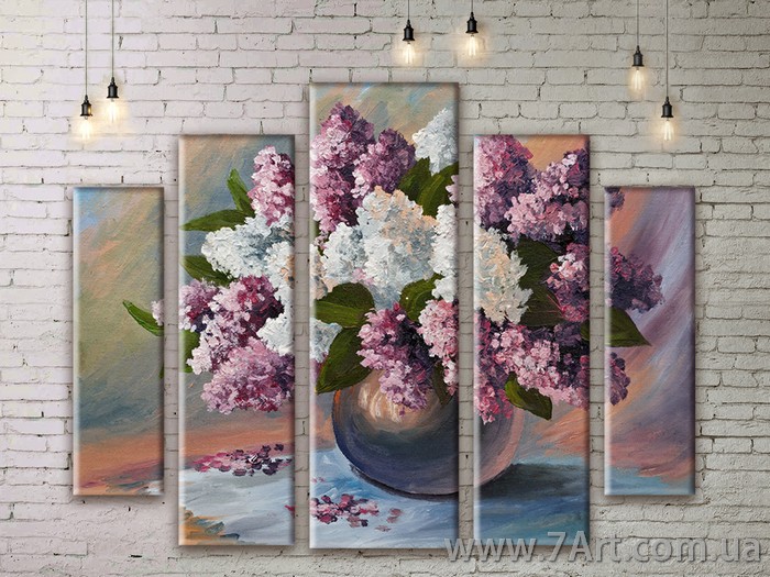 Модульные картины Цветы Art. FLWM233