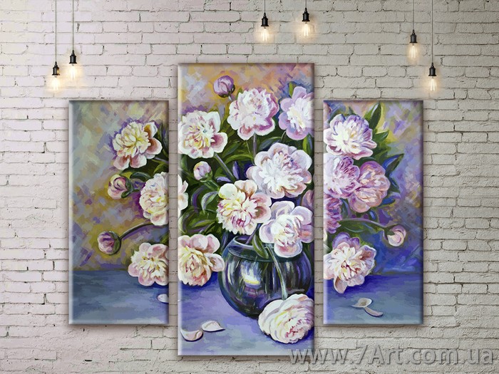 Модульные картины цветы Art. FLWM241