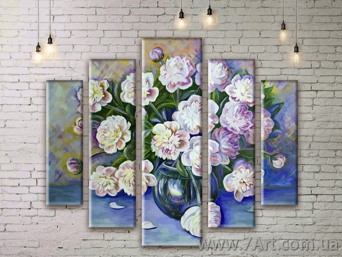 Модульные картины Цветы Art. FLWM245