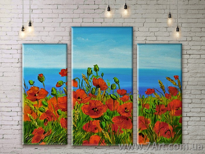 Модульные картины цветы Art. FLWM283