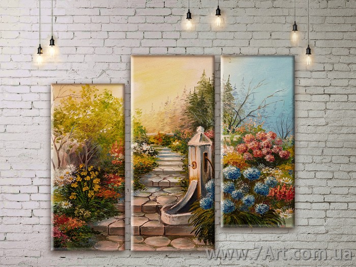 Модульные картины, триптих Art: STRM055