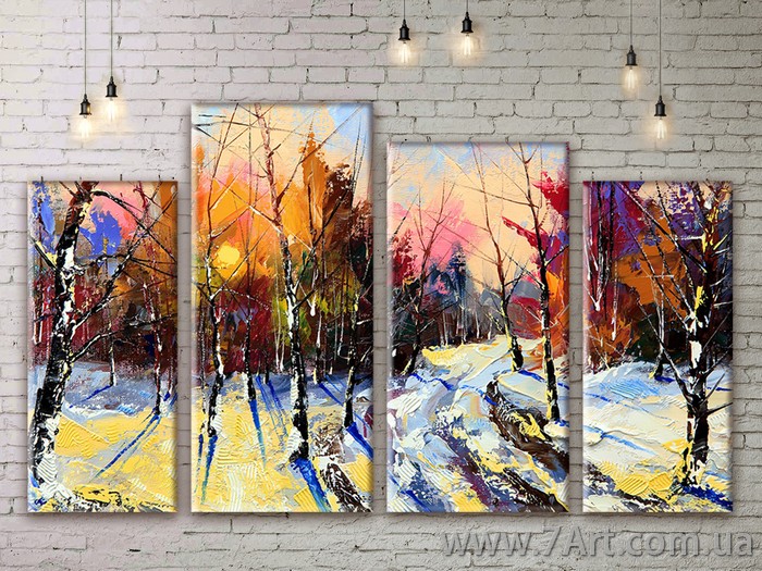Модульные картины, диптих Art: NATM057