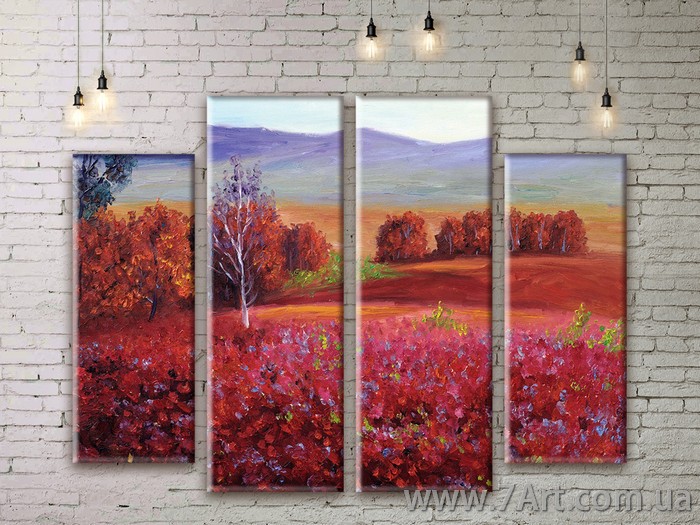 Модульные картины, диптих Art: NATM063
