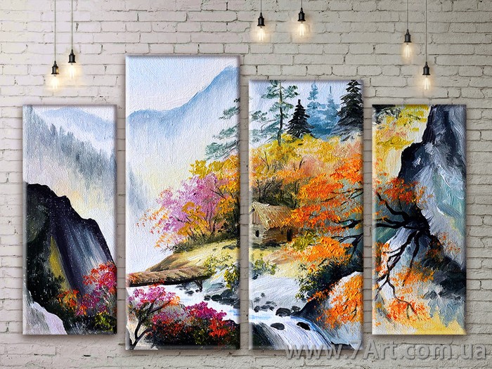 Модульные картины, диптих Art: NATM141