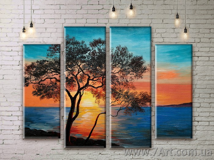 Модульные картины, диптих Art: NATM147