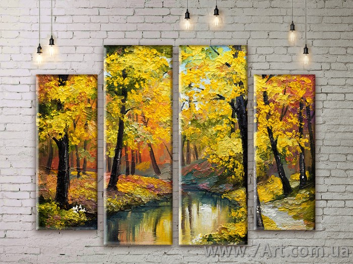 Модульные картины, диптих Art: NATM153