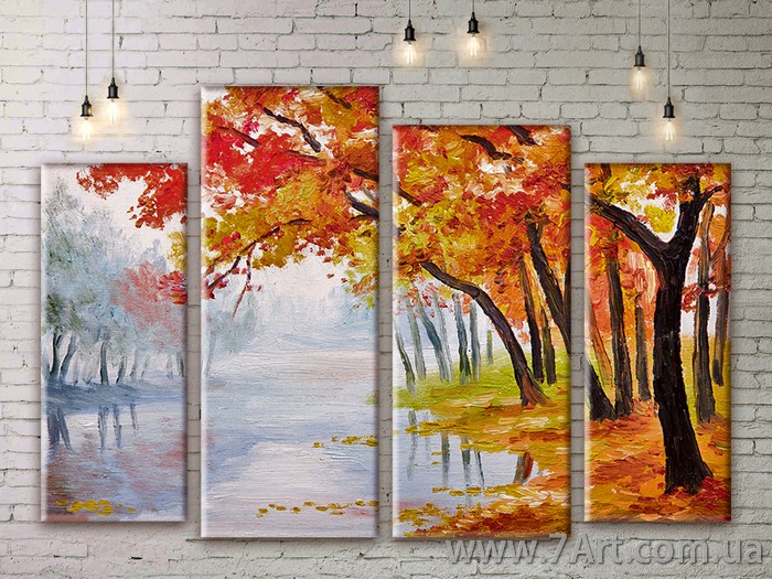 Модульные картины, диптих Art: NATM207