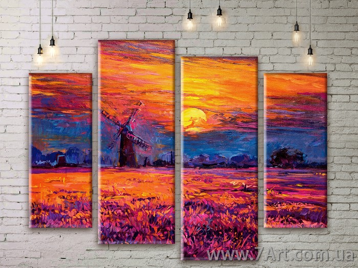 Модульные картины, диптих Art: NATM237