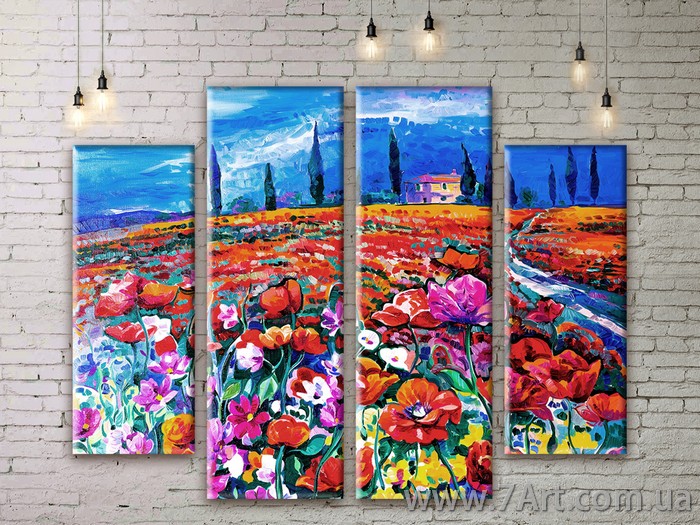 Модульные картины, диптих Art: NATM243
